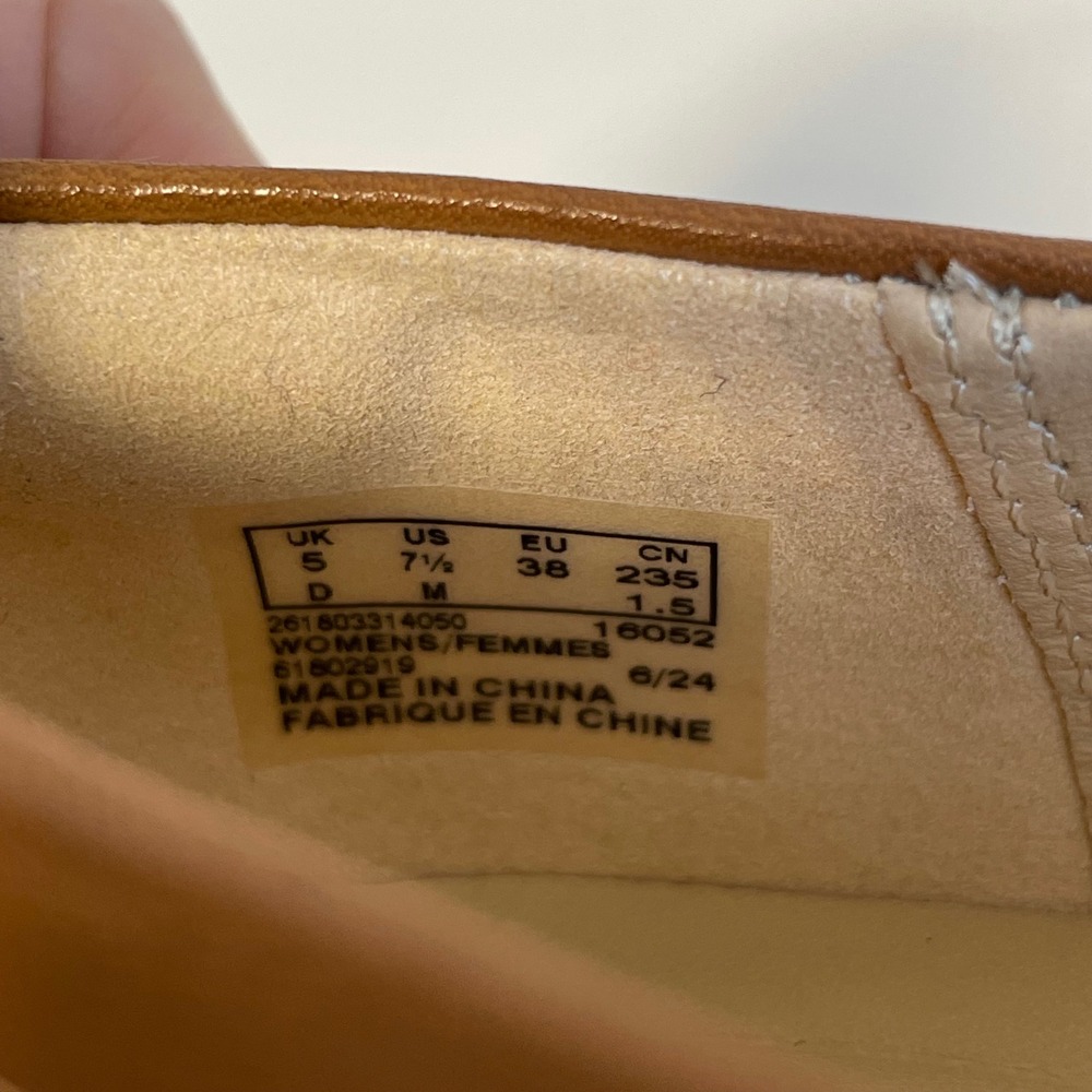 Clarks Signature Women's Brown Leather Loafer Buckle Shoes Size 7.5 - Picture 7 of 8